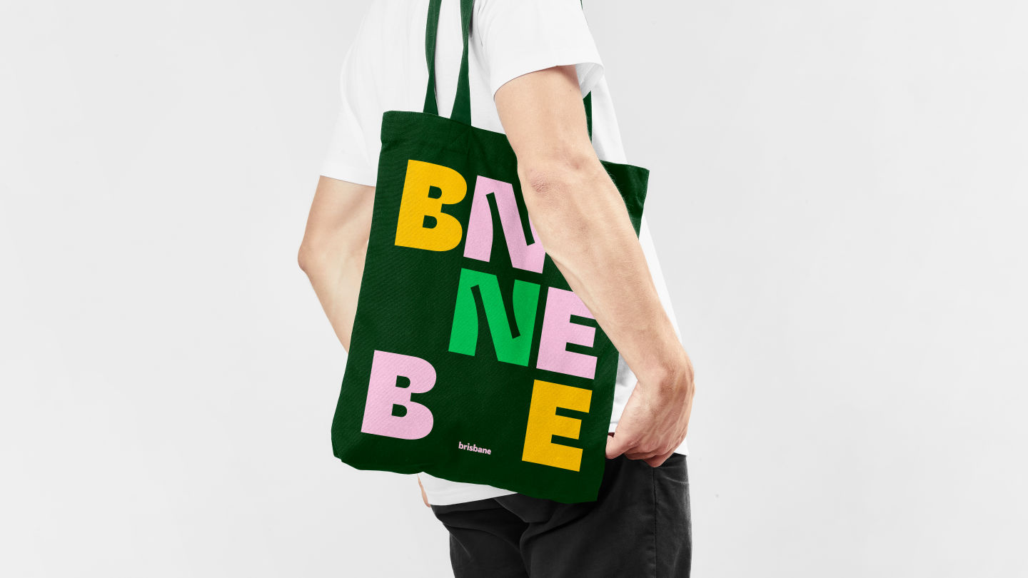 Colourful tote bag design