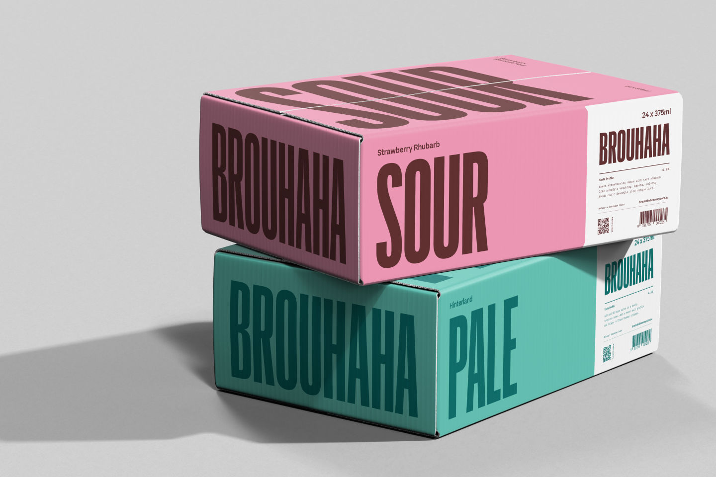 Modern, minimalist design for a beer brand