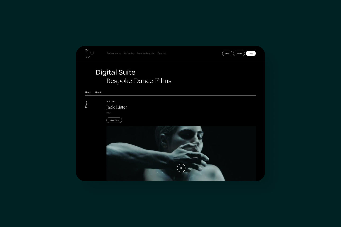 Custom coded digital suite for Australian dance company