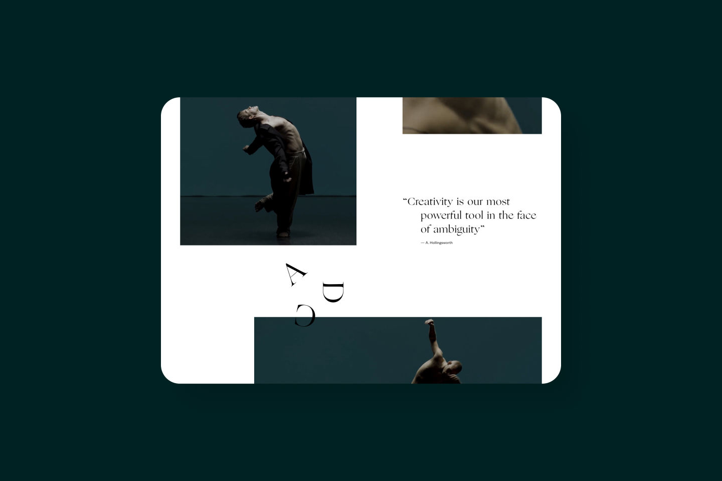 Beautiful website design for dance company