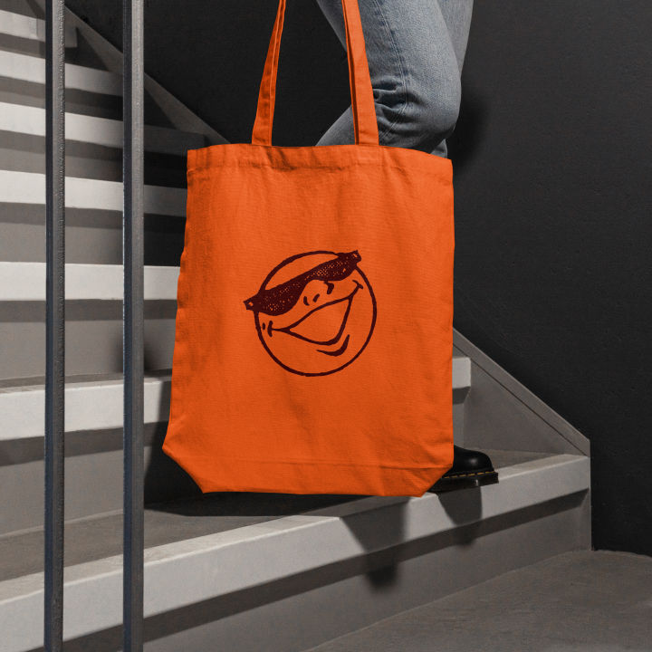 Illustrative tote bag designed for the Trails brand